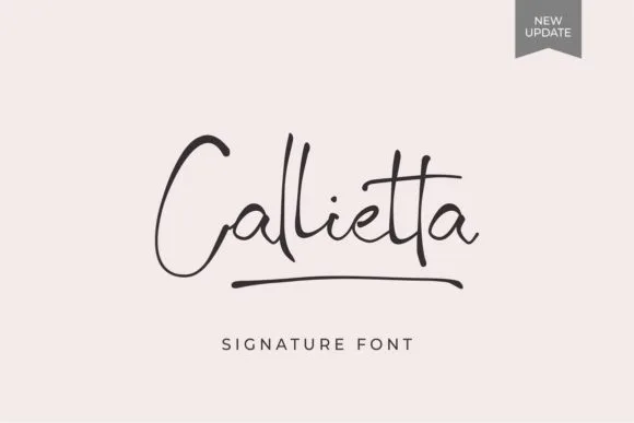 Callietta Font Callietta Font Poster 1