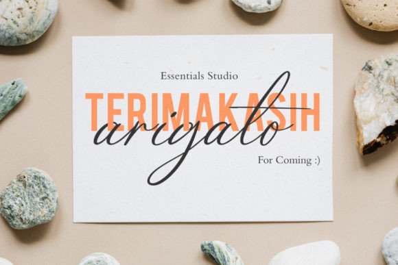 Calligrapher Font Poster 8
