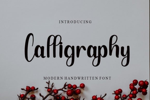 Calligraphy Font Poster 1