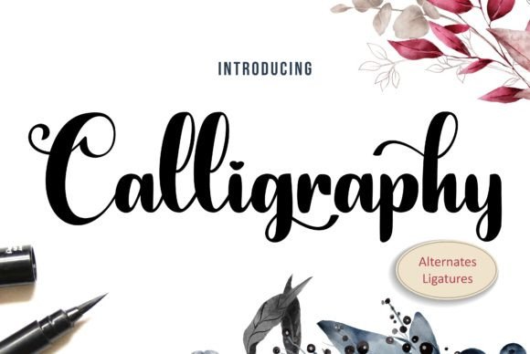 Calligraphy Font Poster 1