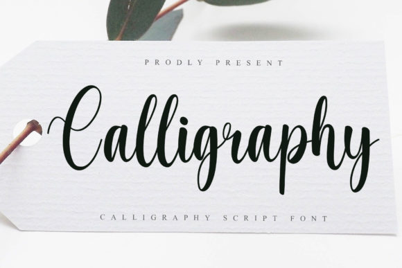 Calligraphy Font Poster 1