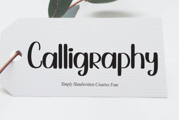 Calligraphy Font Poster 1