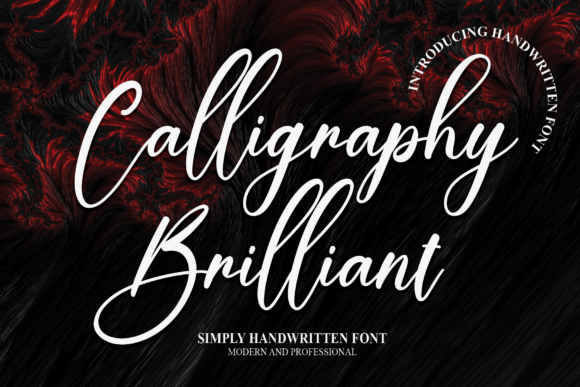 Calligraphy Brilliant Font Poster 1
