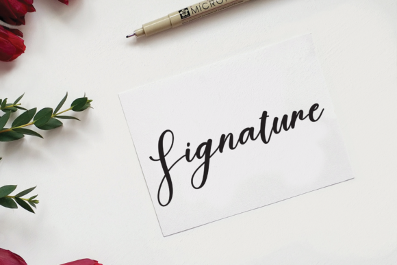 Calligraphy Brilliant Font Poster 5