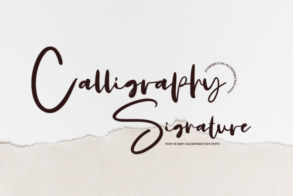 Calligraphy Signature Font