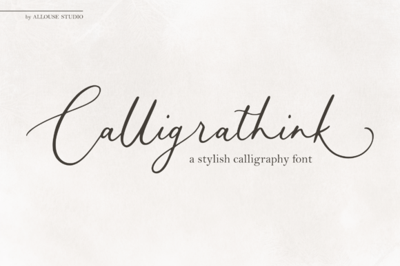 Calligrathink Font Poster 1