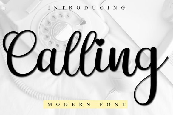 Calling Font Poster 1