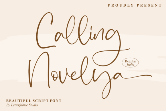 Calling Novelya Font Poster 1