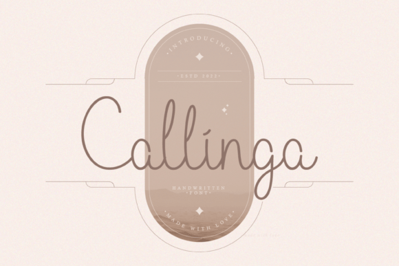 Callinga Font Poster 1