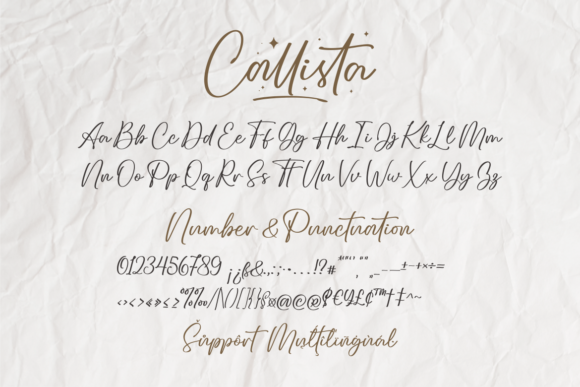 Callista Font Poster 7