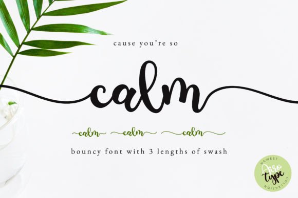 Calm Font Poster 1