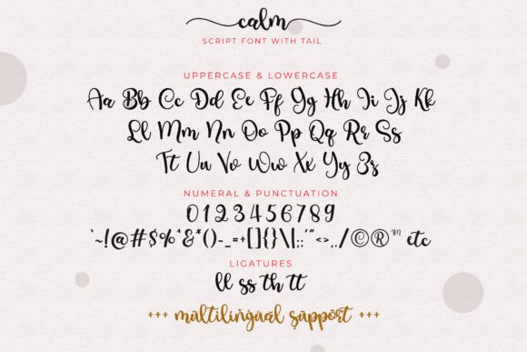 Calm Font Poster 9