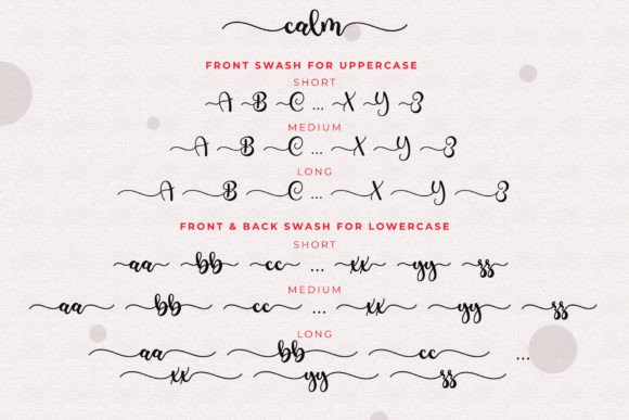 Calm Font Poster 10