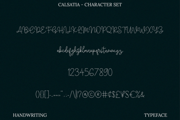 Calsatia Font Poster 7