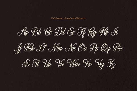 Calviosean Font Poster 8