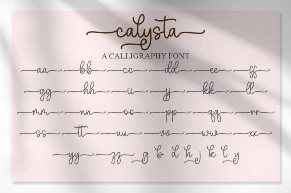 Calysta Font Poster 7