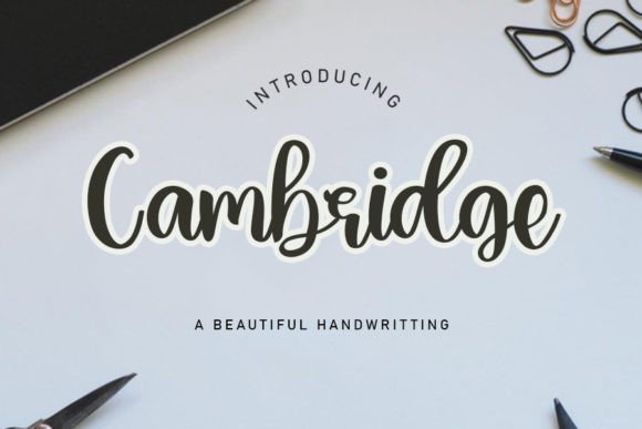 Cambridge Font Poster 1