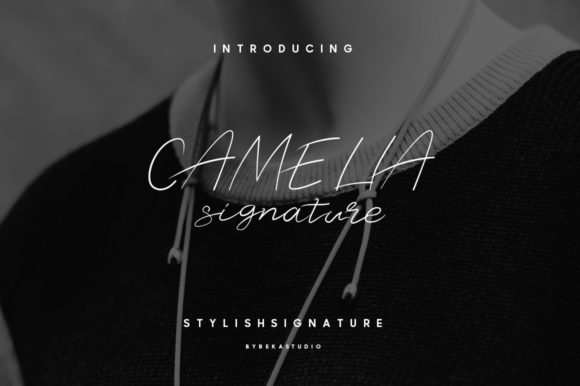 Camelia Stylish Signature Font Poster 1