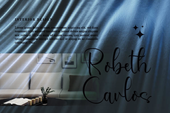 Cameron Bernadet Font Poster 2