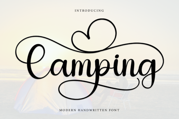 Camping Font Camping Font Poster 1