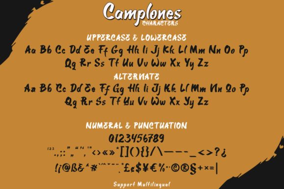 Camplones Font Poster 6