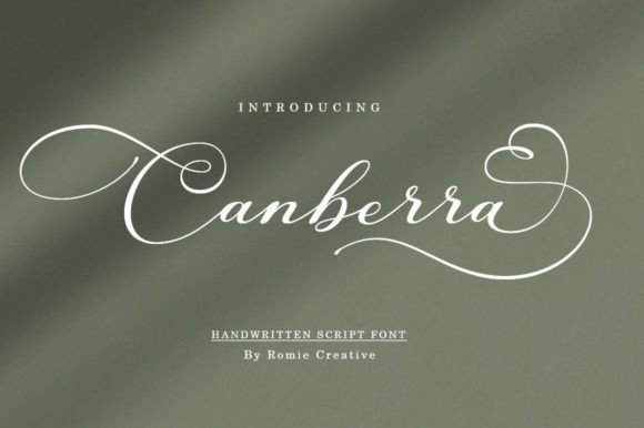 Canberra Font Poster 1