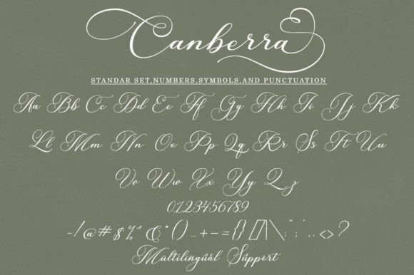 Canberra Font Poster 10