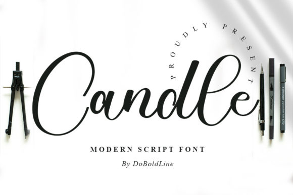 Candle Font Poster 1