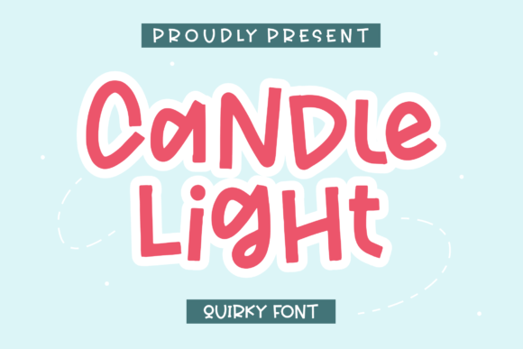 Candle Light Font Poster 1