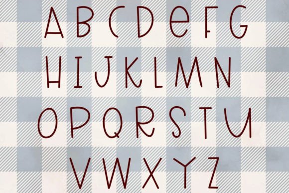 Candy Canes Font Poster 2