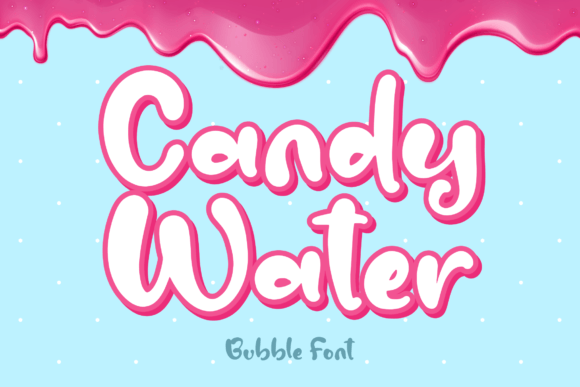 Candy Water Font Poster 1