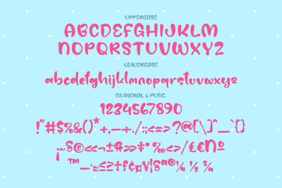 Candy Water Font Poster 13