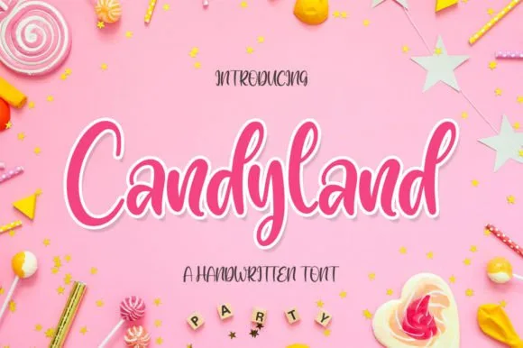 Candyland Font Candyland Font Poster 1