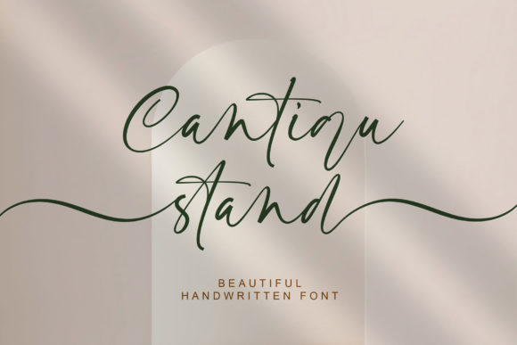 Cantiqu Stand Font Poster 1