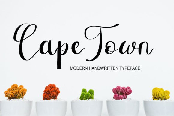 Cape Town Font Poster 1