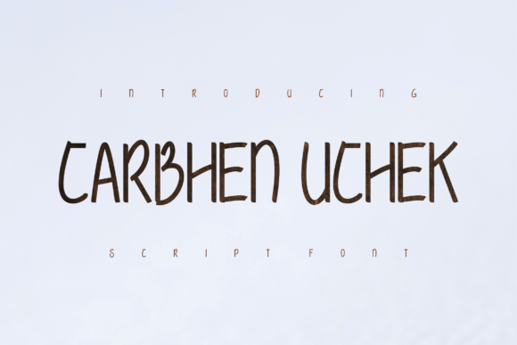 Carbhen Uchek Font Poster 1