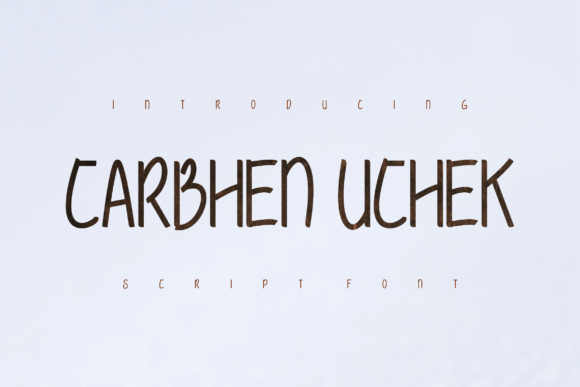 Carbhen Uchek Font Carbhen Uchek Font Poster 1