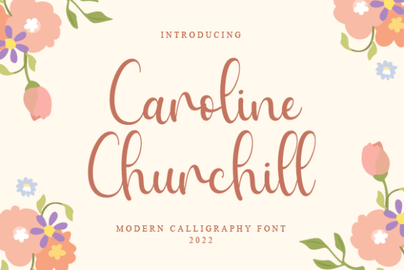 Caroline Churchill Font Poster 1