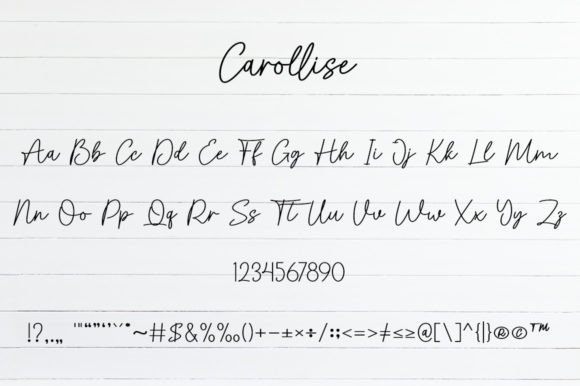 Carollise Font Poster 7