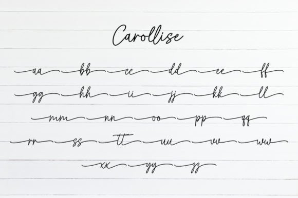 Carollise Font Poster 8
