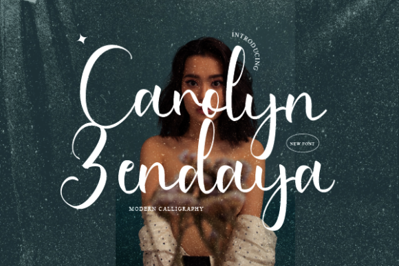Carolyn Zendaya Font Poster 1