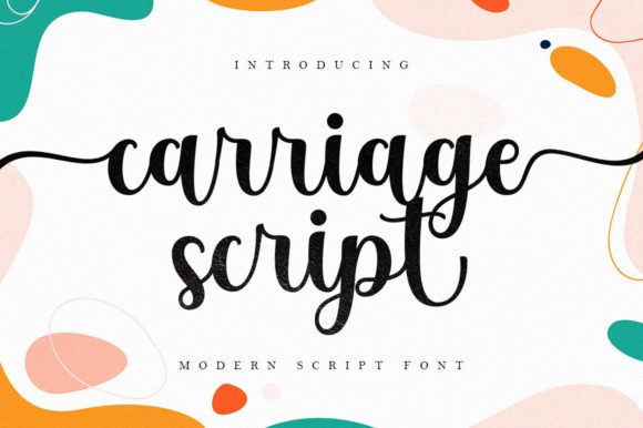 Carriage Script Font Poster 1