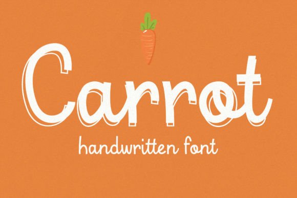 Carrot Font Poster 1