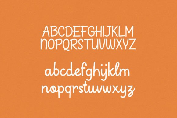 Carrot Font Poster 2