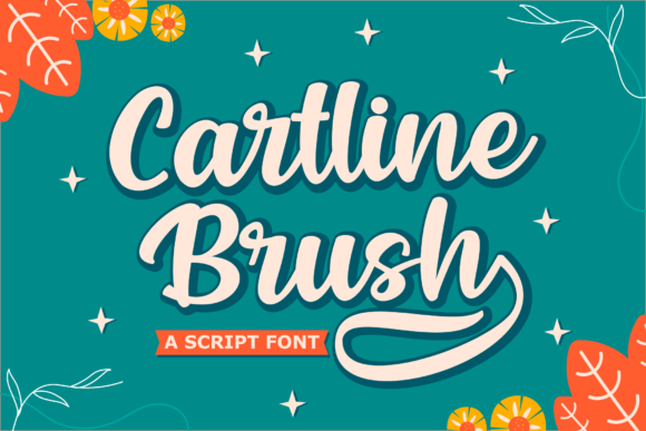 Cartline Brush Font Poster 1
