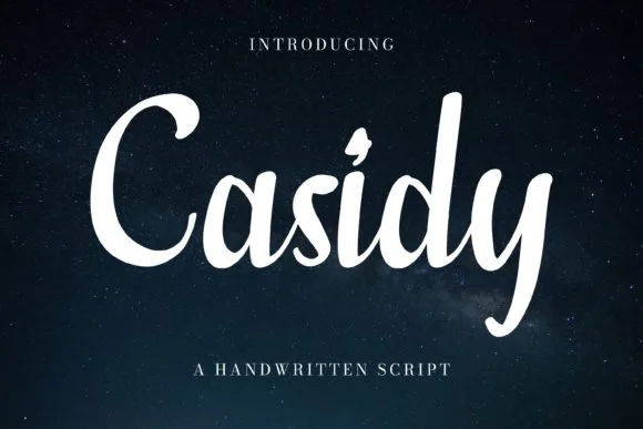 Casidy Font Casidy Font Poster 1