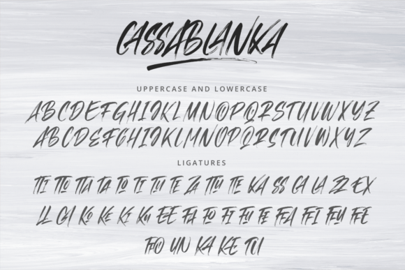 Cassablanka Font Poster 7