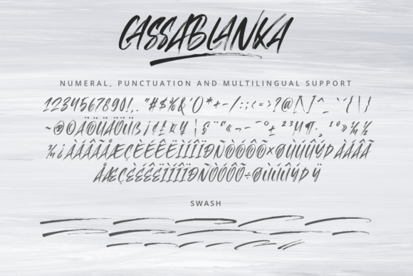 Cassablanka Font Poster 8