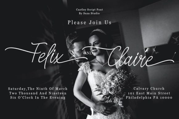 Castley Font Poster 4