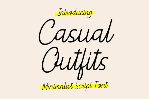 Casual Outfits Font Poster 1